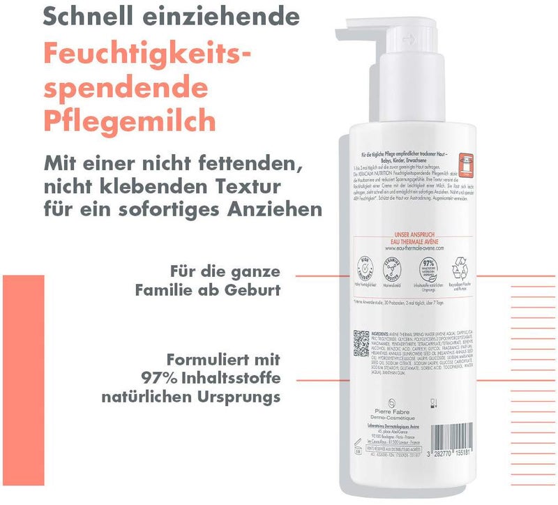 Avene XeraCalm Nutrition feuchtigkeitsspendende Pflegemilch 400 ml