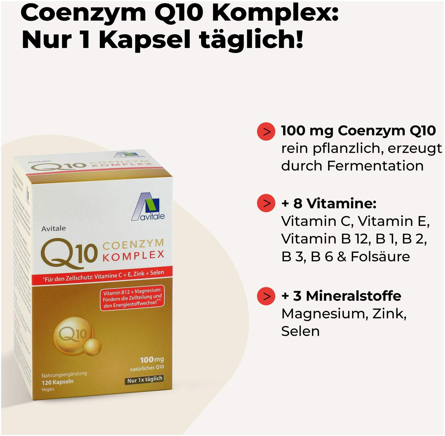 Avitale Q10 Coenzym Komplex 120 Kapseln