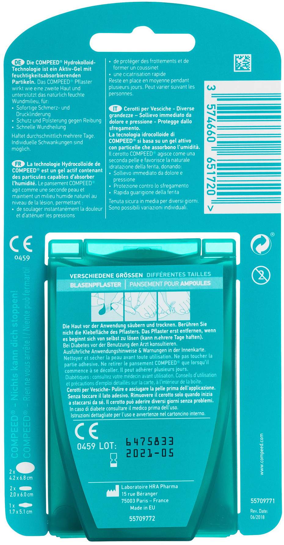 Compeed Blasenpflaster Mixpack 5 Pflaster