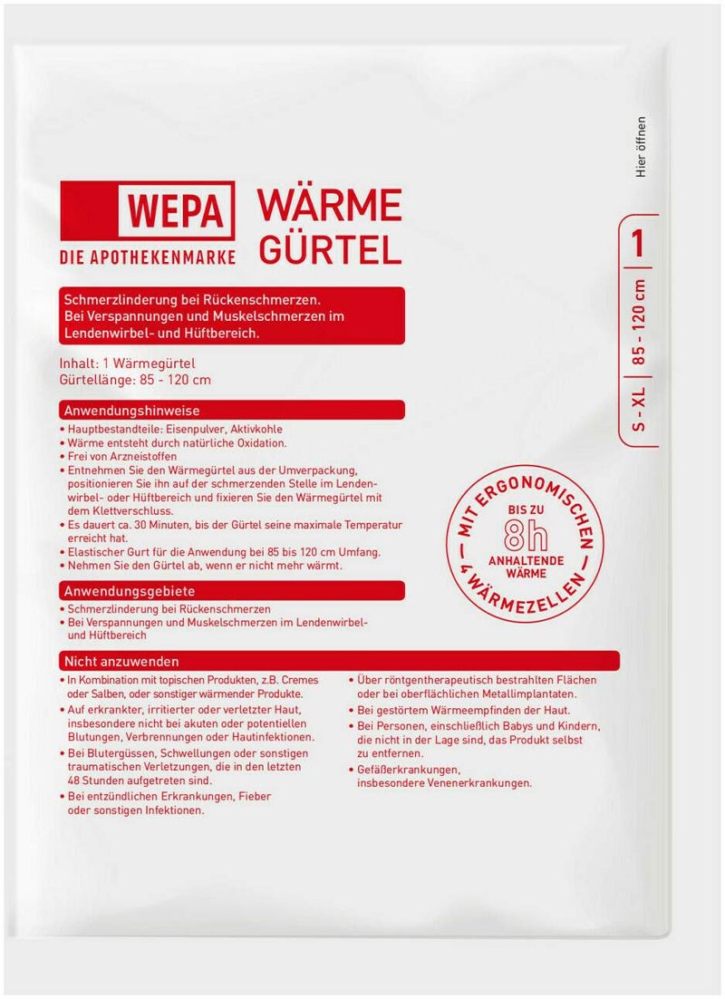 WEPA Wärmegürtel Rücken