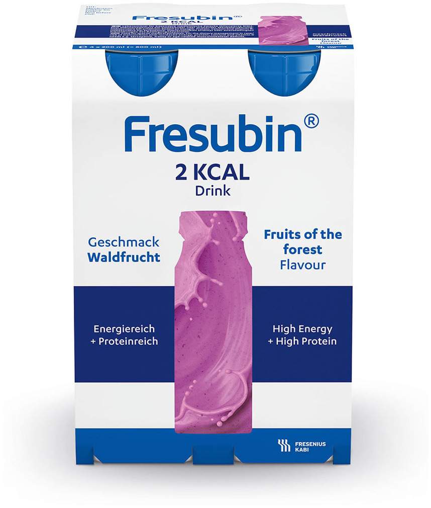 Fresubin 2 Kcal Drink Waldfrucht 4 X 200 ml Trinkflaschen
