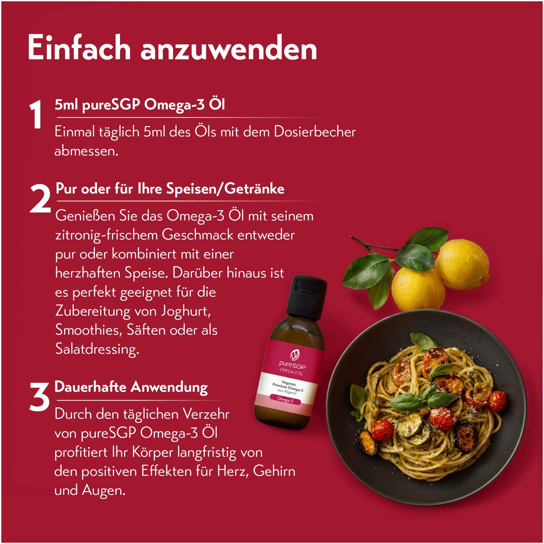 PureSGP Omega-3 Öl Tropfen 100 ml