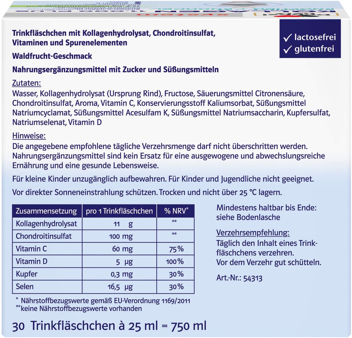 Doppelherz system Kollagen 11.000 Plus System 30 x 25 ml Ampullen