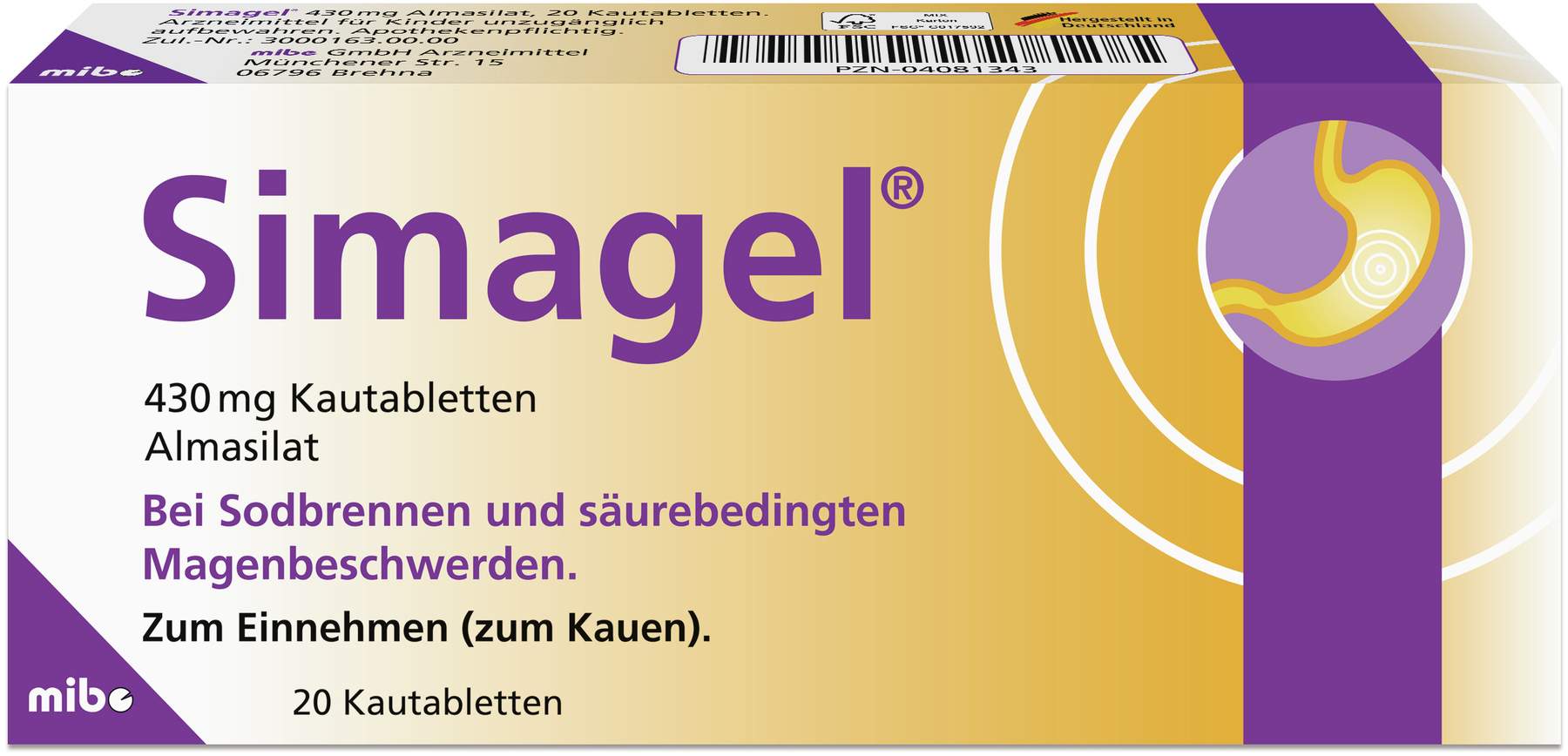 Simagel 20 Kautabletten