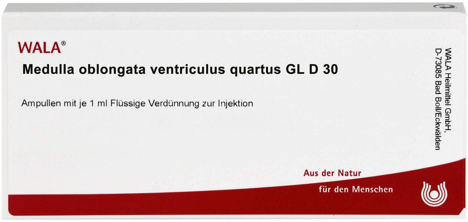 Medulla Oblongata Ventriculus Quartus Gl D 30 Ampullen 10 X 1 ml