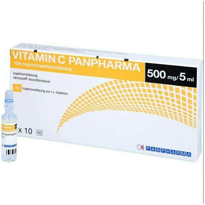 Vitamin C Panpharma 100 mg Je ml Injektionslösung