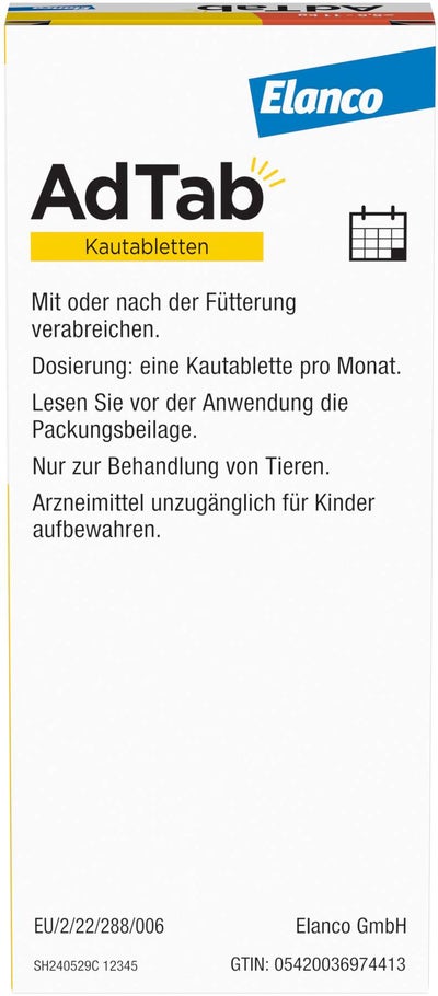 AdTab 225 mg für mittelgroße Hunde (5,5-11 kg) 3 Kautabletten