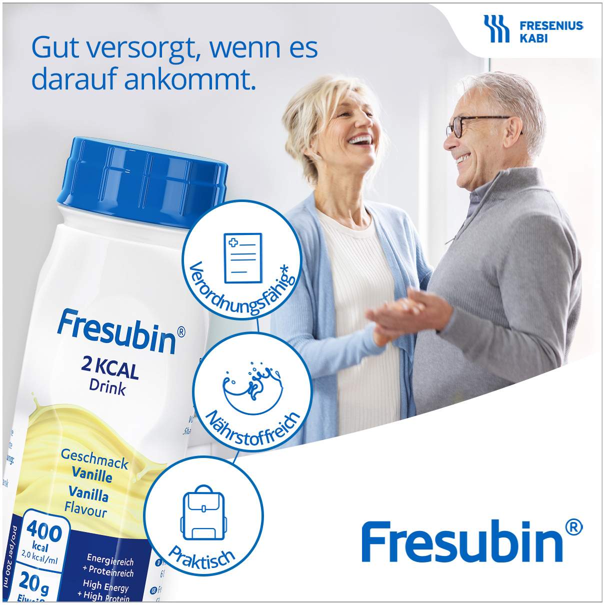 Fresubin 2 Kcal Drink Vanille Trinkflasche 24x200 ml Lösung