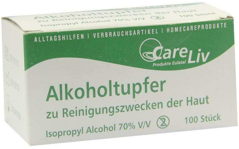 Alkoholtupfer 3 X 6 cm Steril 100 Tupfer