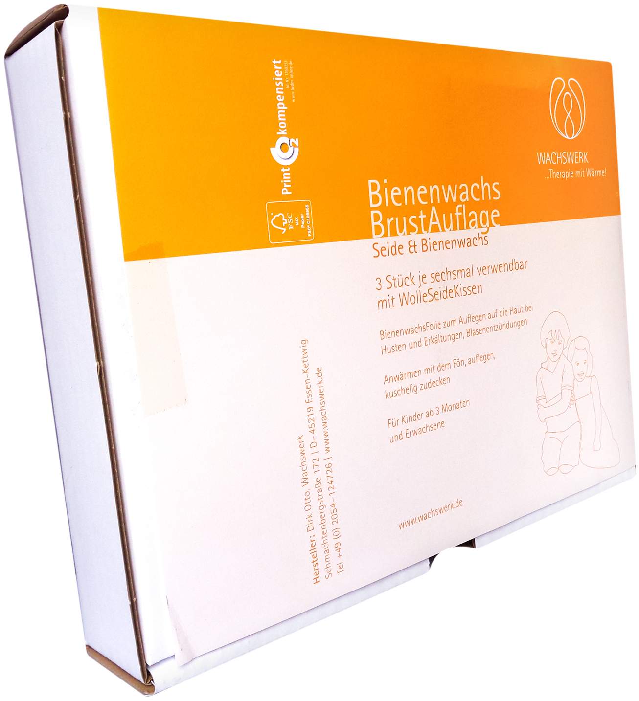 Bienenwachs Brustauflage Set Wachswerk
