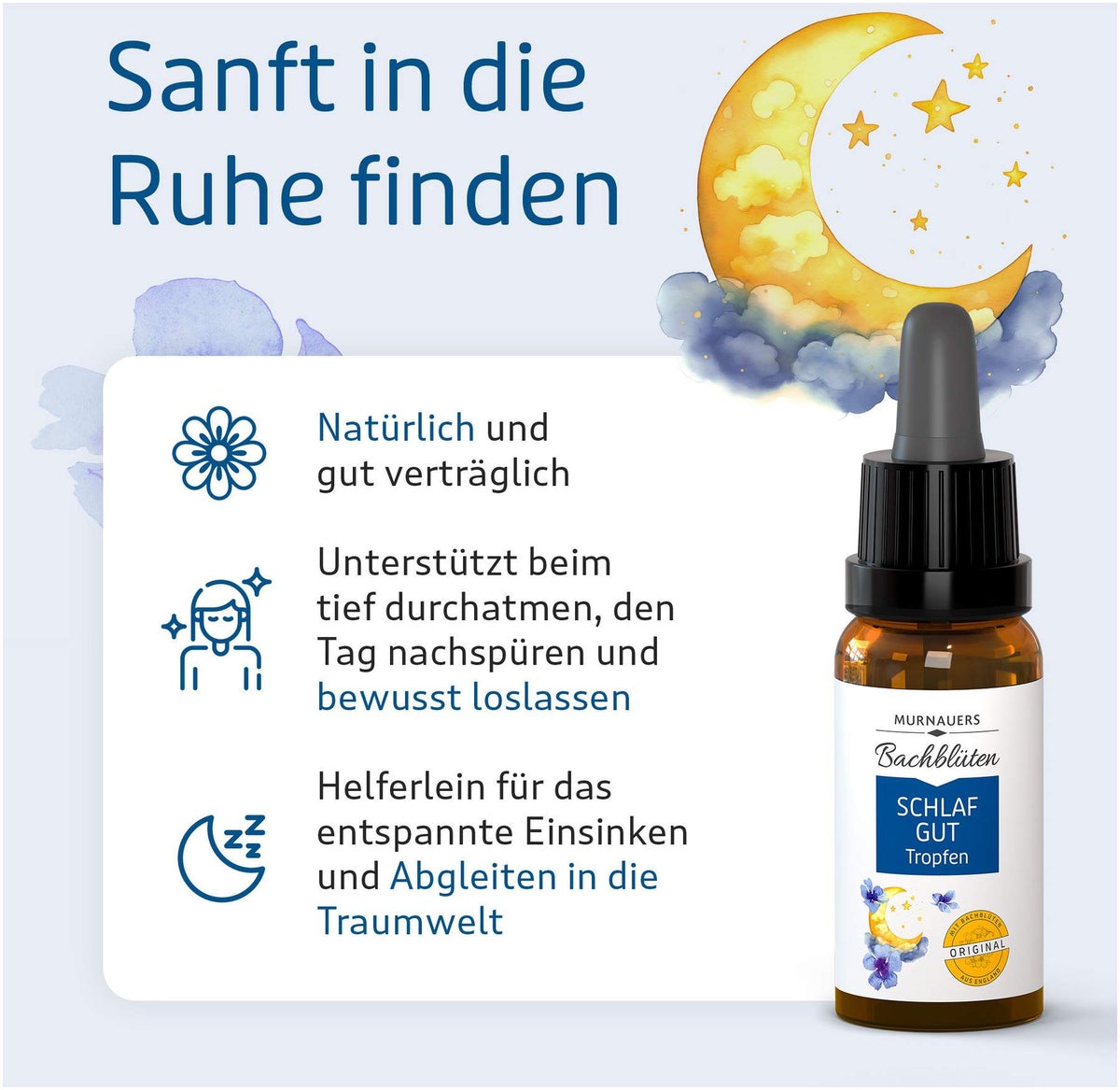 Bachblüten Murnauer 20 ml Tropfen Schlaf Gut