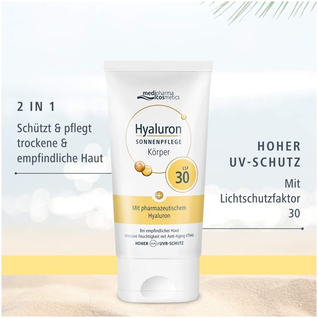 medipharma cosmetics Hyaluron Sonnenpflege Körper LSF 30 150 ml Creme