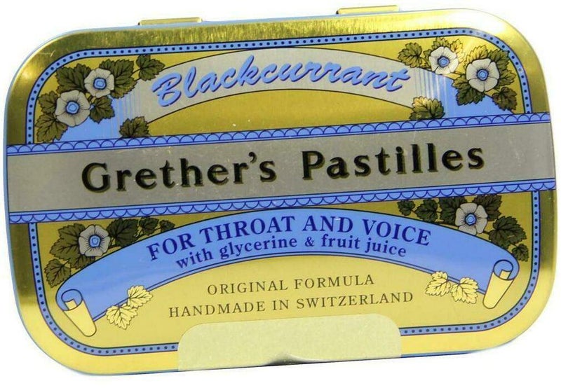 Grether s Pastilles Blackcurrant Zuckerhaltig Dose 60 G