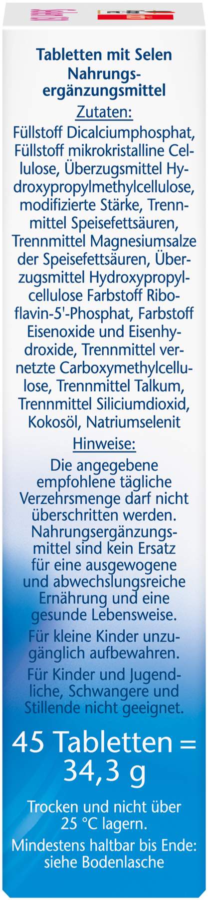 Doppelherz aktiv Selen 150 2-Phasen Depot 45 Tabletten