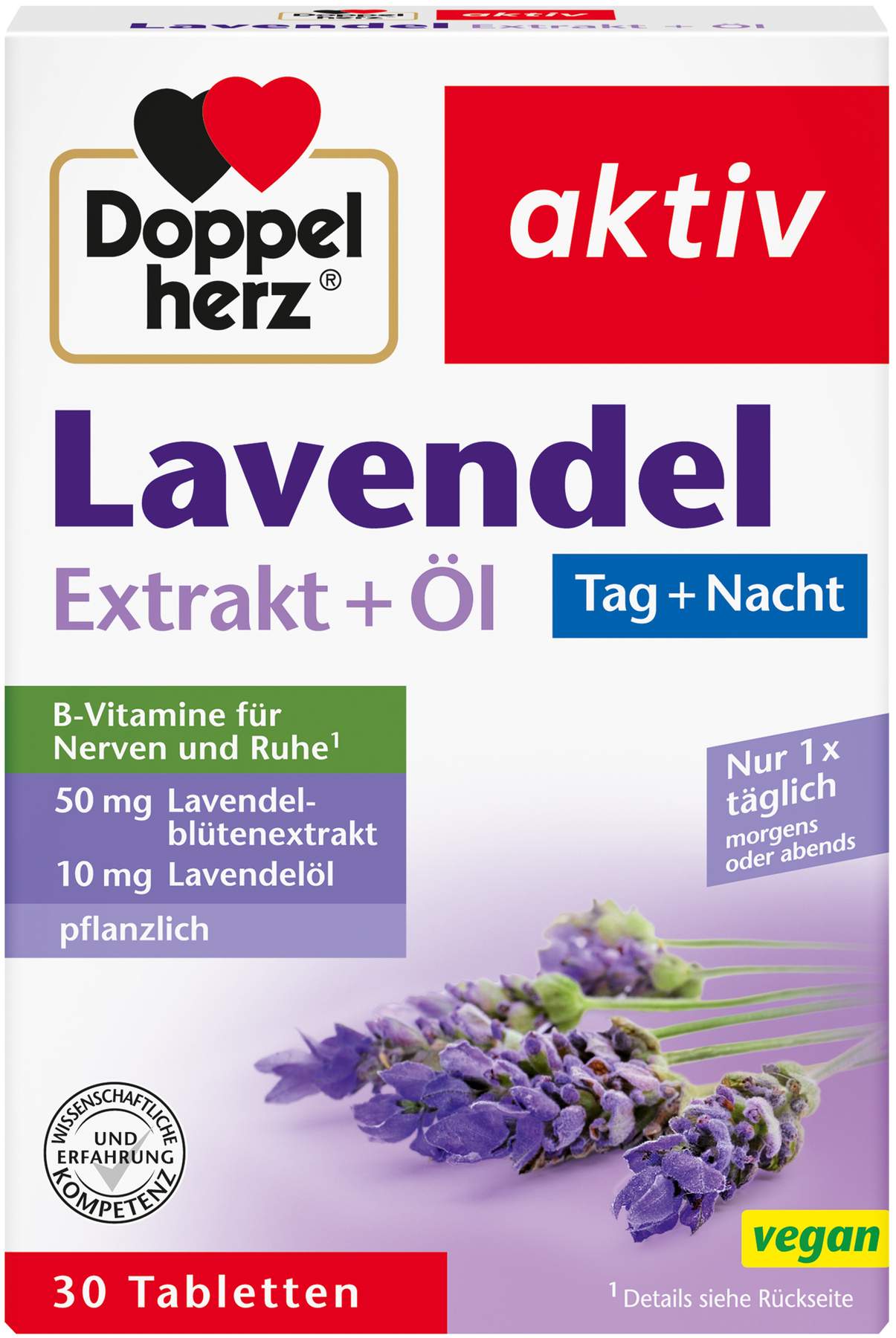 Doppelherz Aktiv Lavendel Extrakt und Öl 30 Tabletten