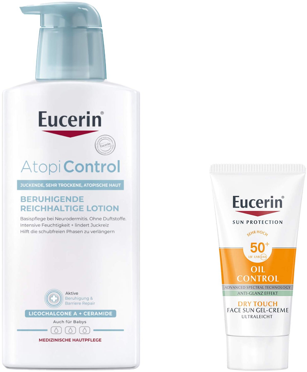 Eucerin AtopiControl Lotion 400 ml + gratis Eucerin Sun gelcreme Oil Control 20 ml