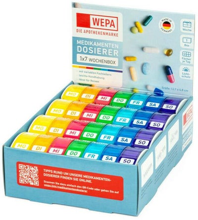 WEPA 1x7 Wochenbox Uv-Schutz+ Regenbogen