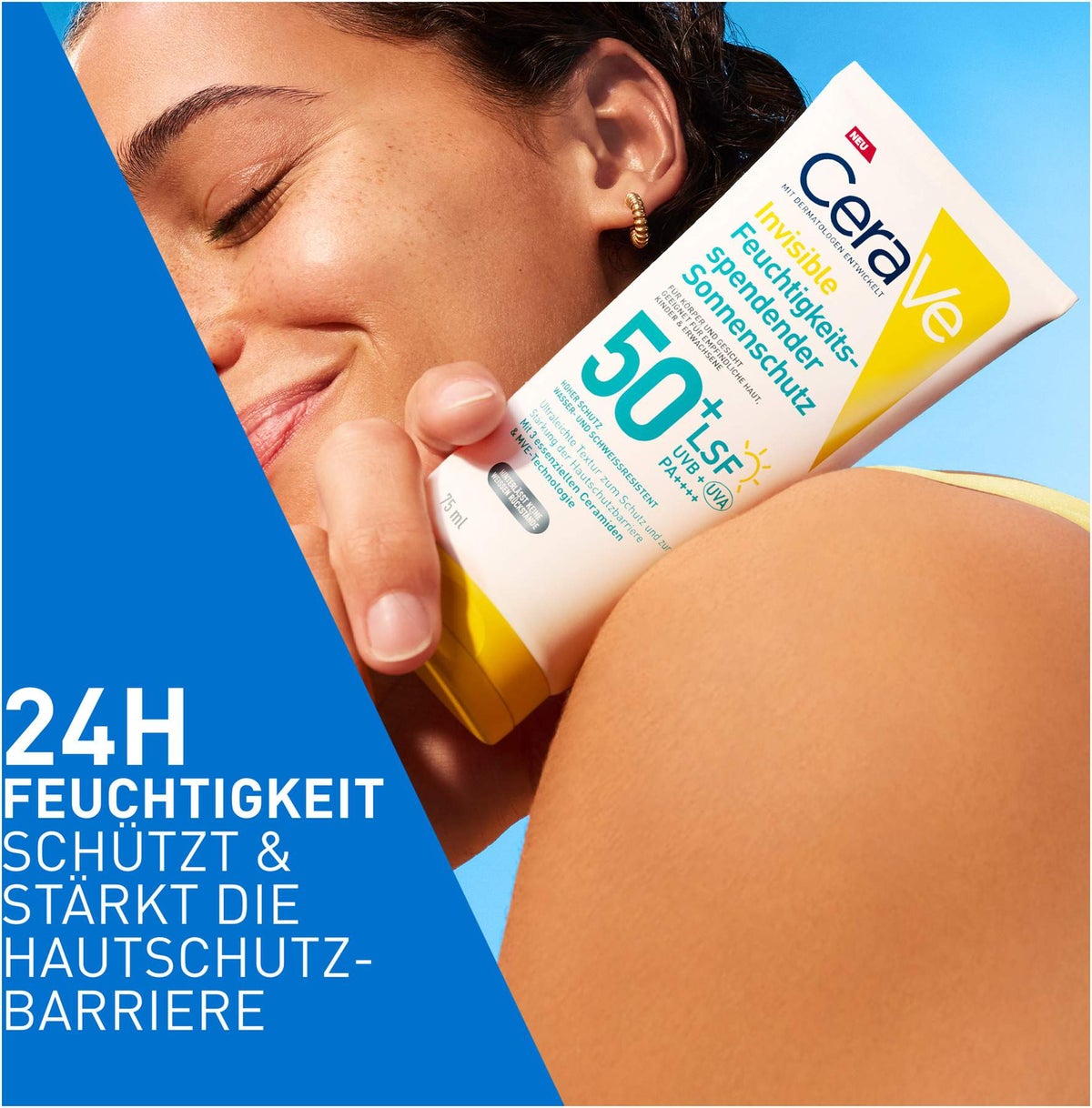 CeraVe Feuchtigkeitsspendender Sonnenschutz LSF 50+ 75 ml