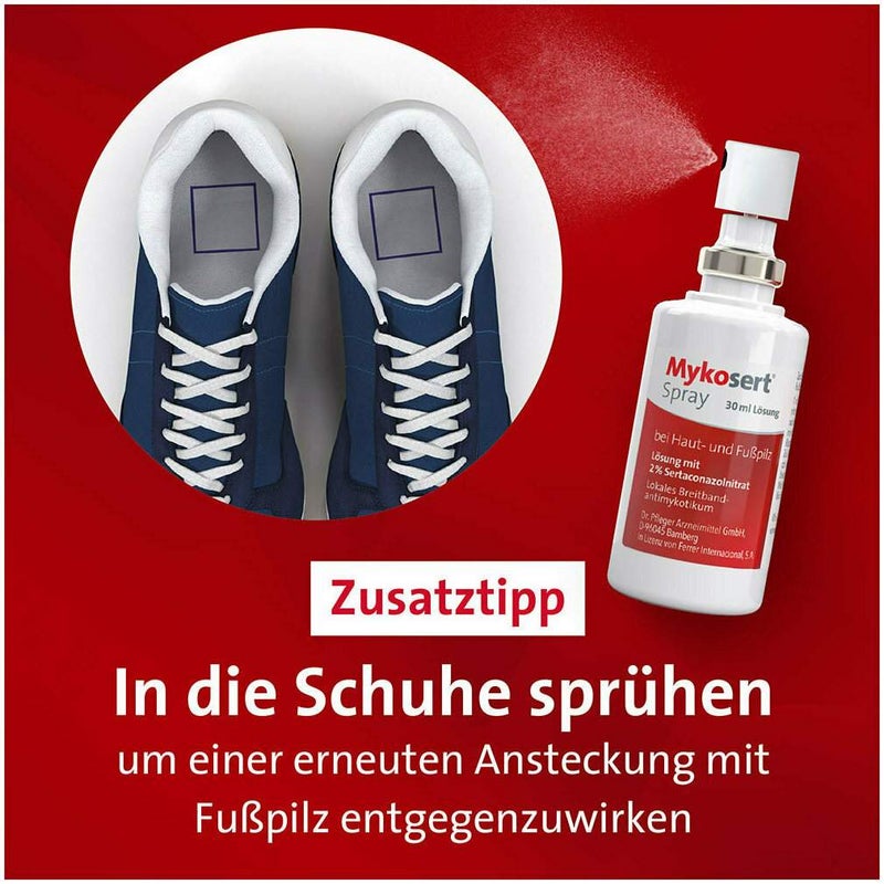 Mykosert Spray bei Haut- und Fußpilz 2 x 30 ml