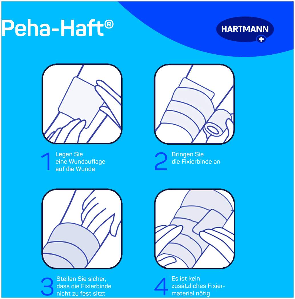Peha-Haft Fixierbinde Latexfrei 6 cm X 4 M