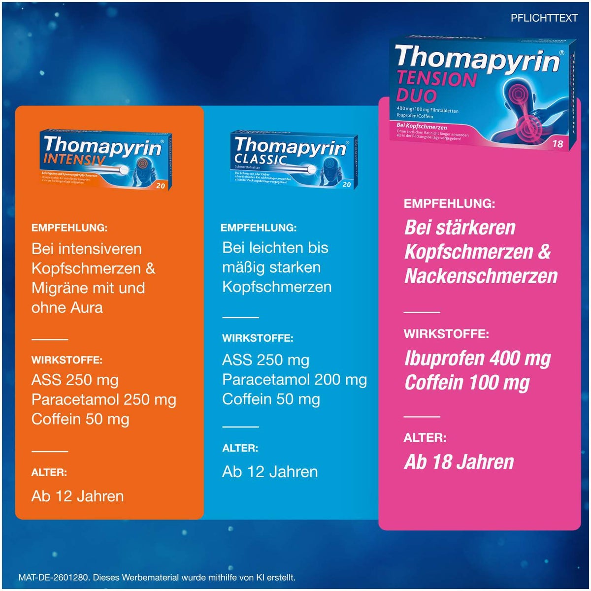 Thomapyrin Tension Duo 400 mg-100 mg 18 Filmtabletten