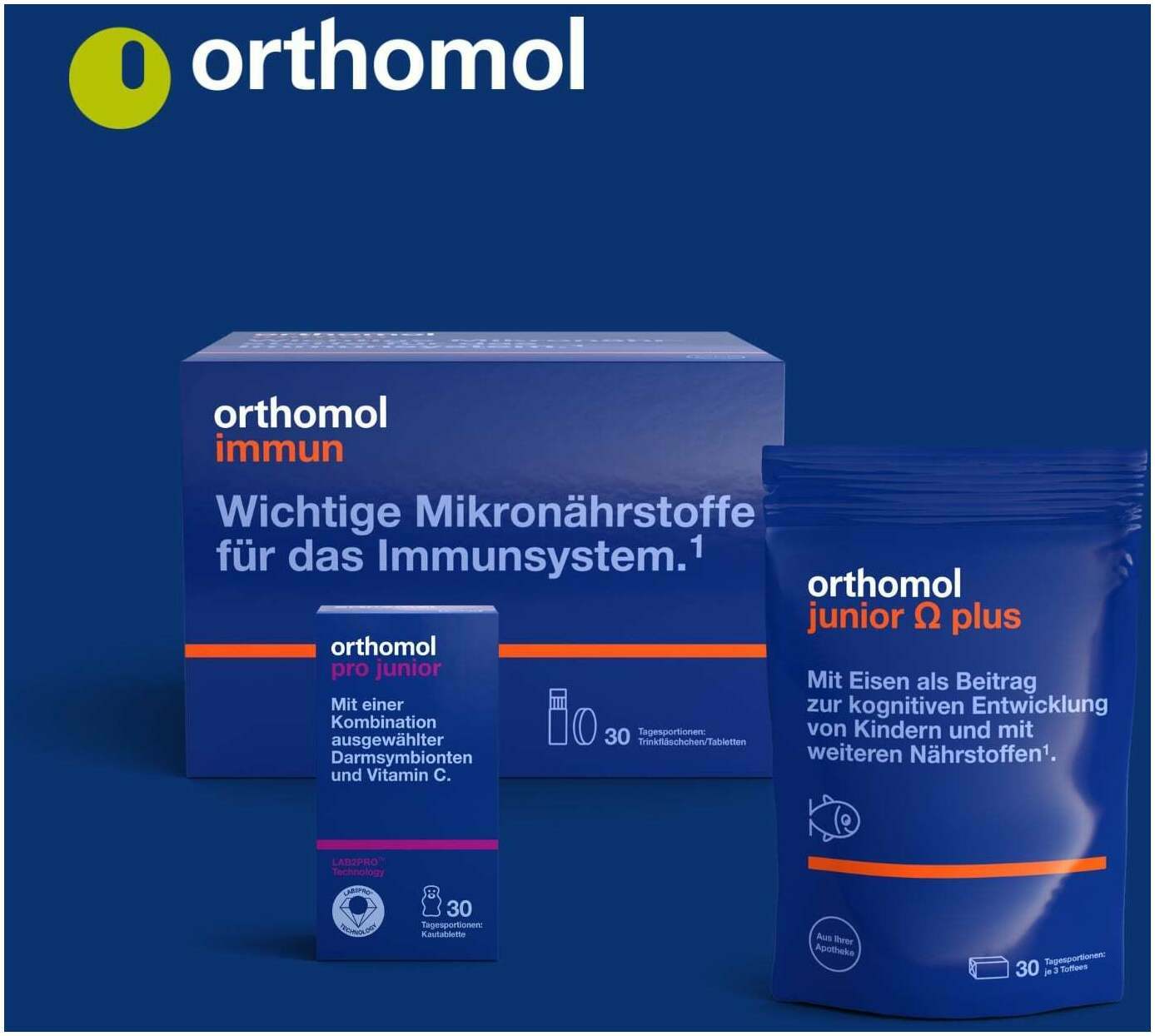 Orthomol Junior C plus 30 Kautabletten Mandarine Orange
