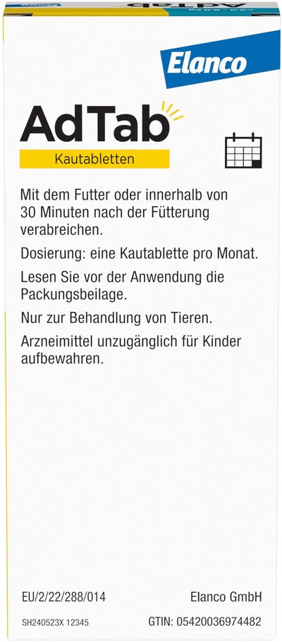 AdTab 48 mg für Katzen (2-8 kg) 3 Kautabletten