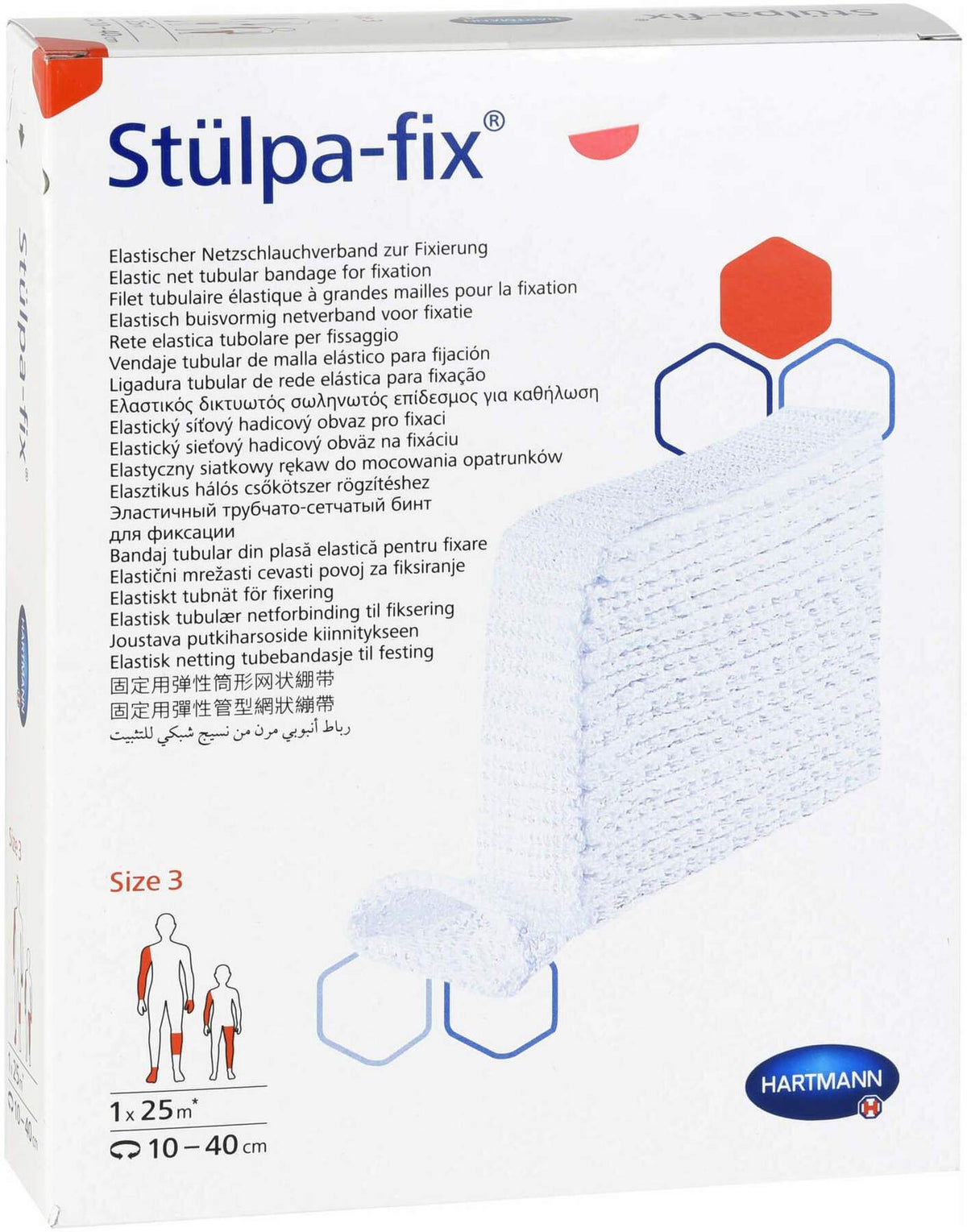 Stülpa Fix Gr.3 Hand Arm Kinder Kopf 25m Netzschlauchverband Cpc