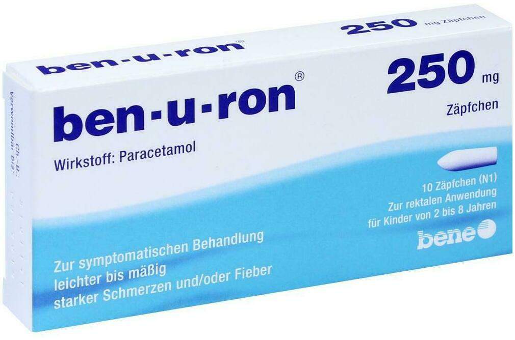 Ben-u-ron 250 mg 10 Kinderzäpfchen