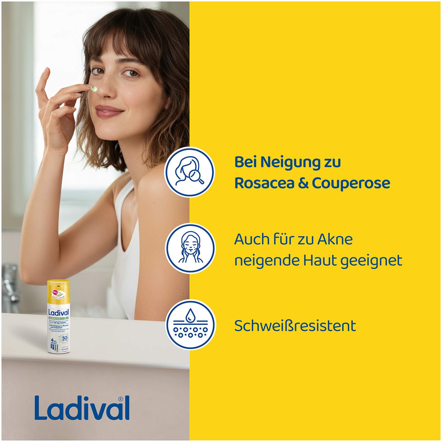 Ladival Gerötete Haut Sonnenschutz-Gel getönt LSF 50+ 50 ml