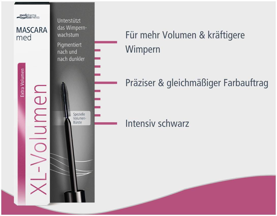 medipharma cosmetics Mascara Med XL-Volumen 6 ml