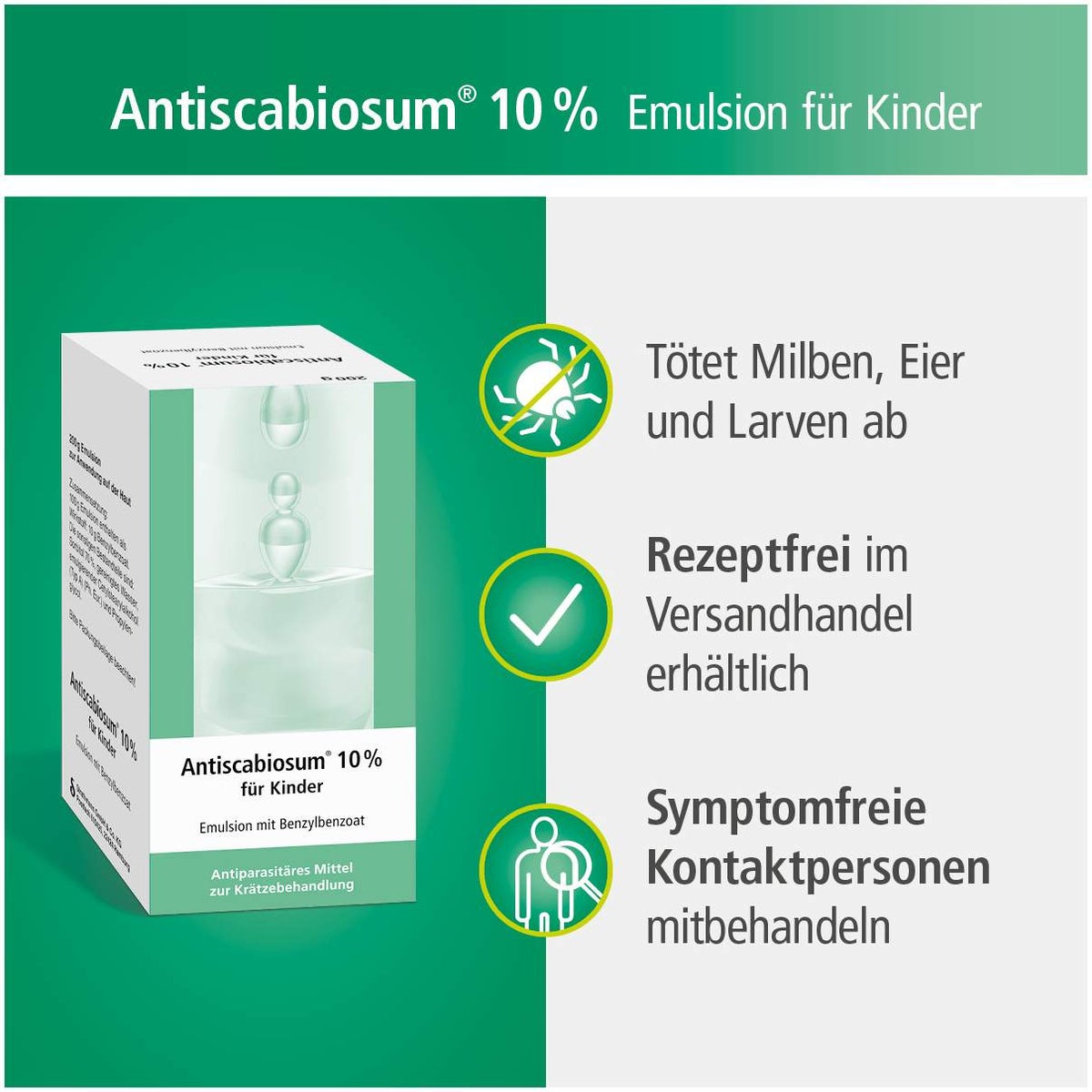 Antiscabiosum 10% Für Kinder Emulsion