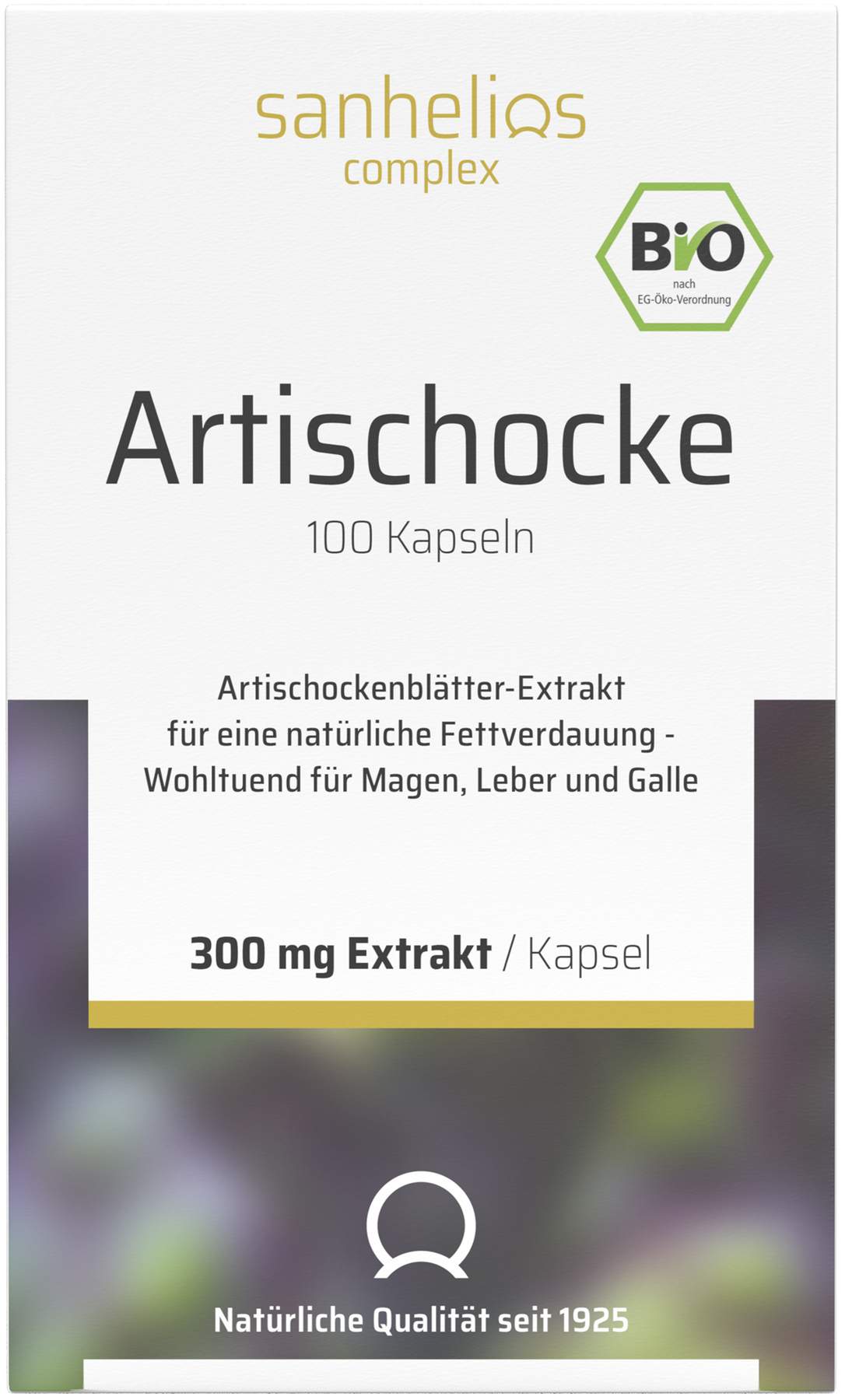 Sanhelios Bio Artischocke 100 Kapseln