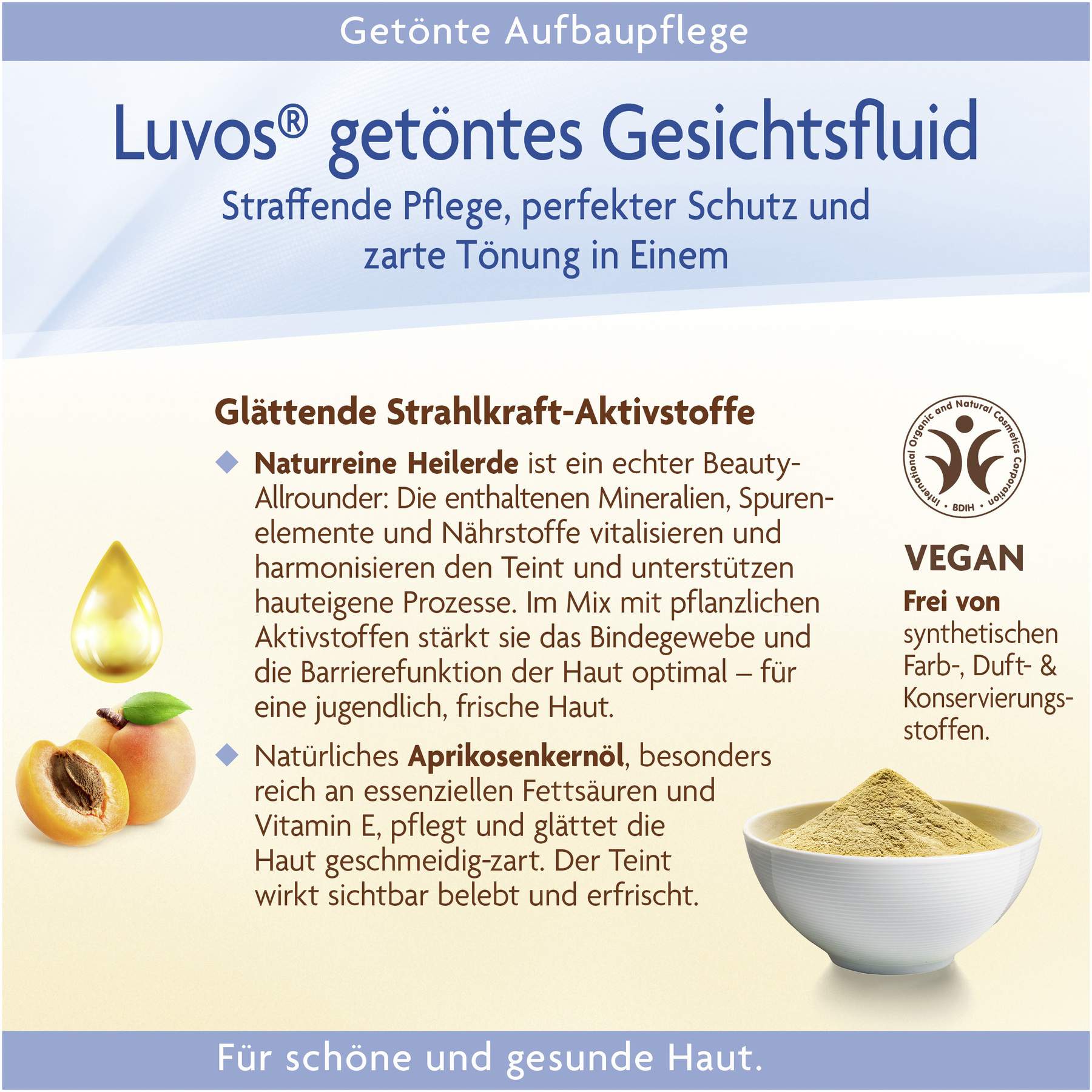 Luvos Naturkosmetik Getöntes Gesichtsfluid Hell 50 ml