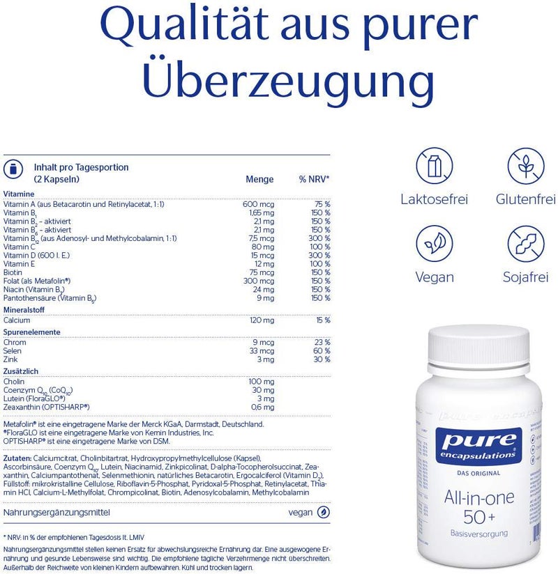 Pure Encapsulations All-In-One 50+ 60 Kapseln