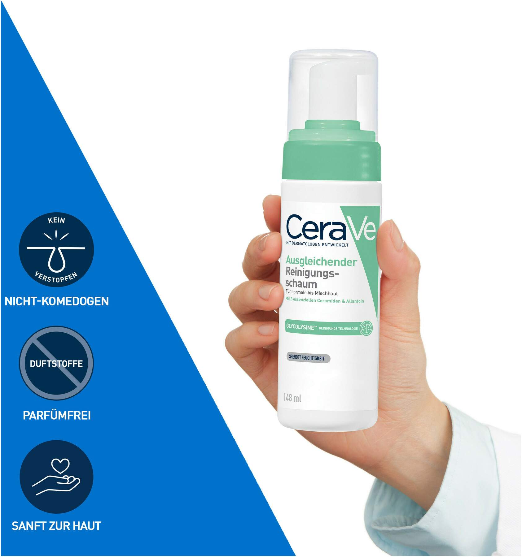 Cerave ausgleichender Reinigungsschaum 148 ml