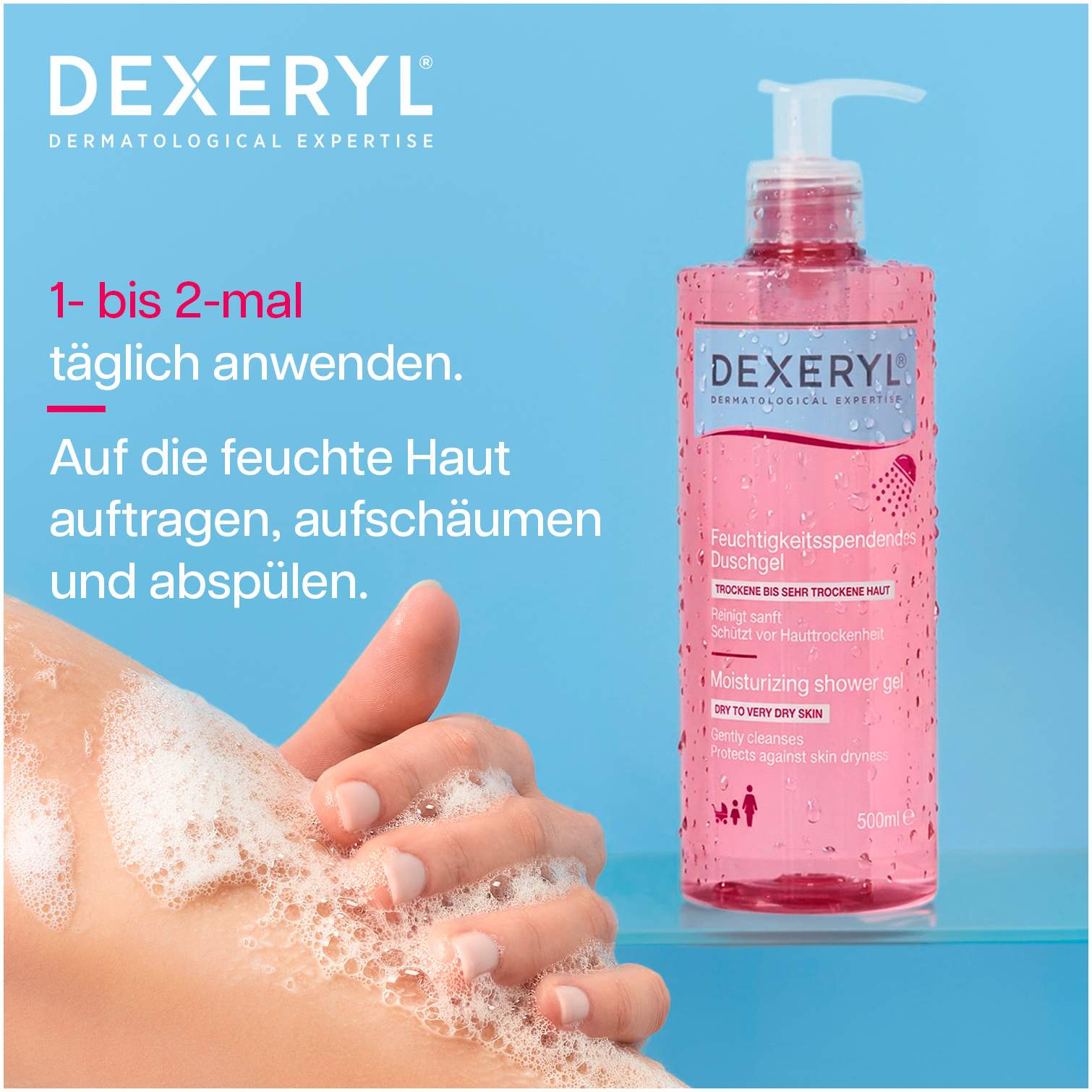 Dexeryl feuchtigkeitspendendes Duschgel 500 ml