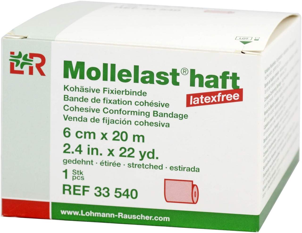 Mollelast Haft Binden Latexfrei 6 Cmx20