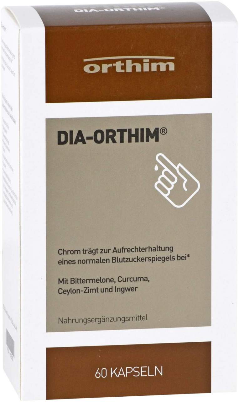 Dia Orthim 60 Kapseln - Zur Aufrechterhaltung des Blutzuckerspiegels