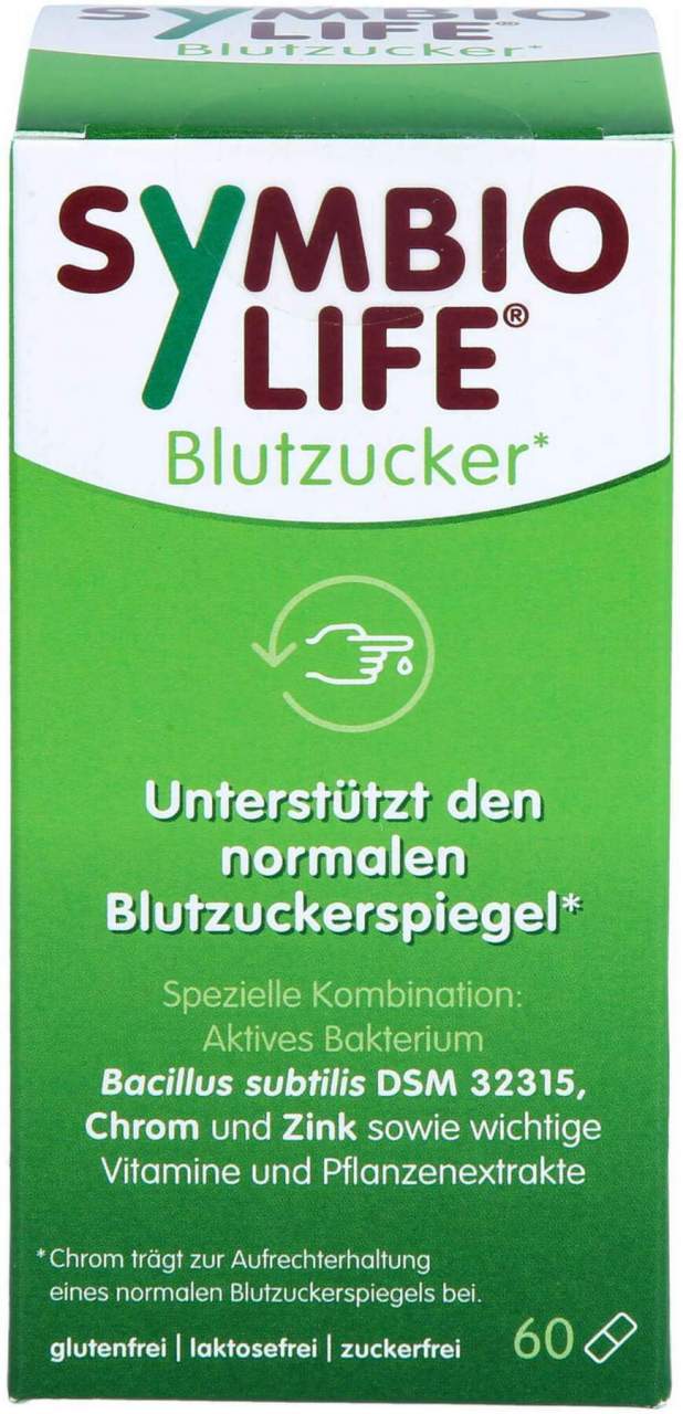 Symbiolife Blutzucker 60 Kapseln - Unterstützt den normalen Blutzuckerspiegel