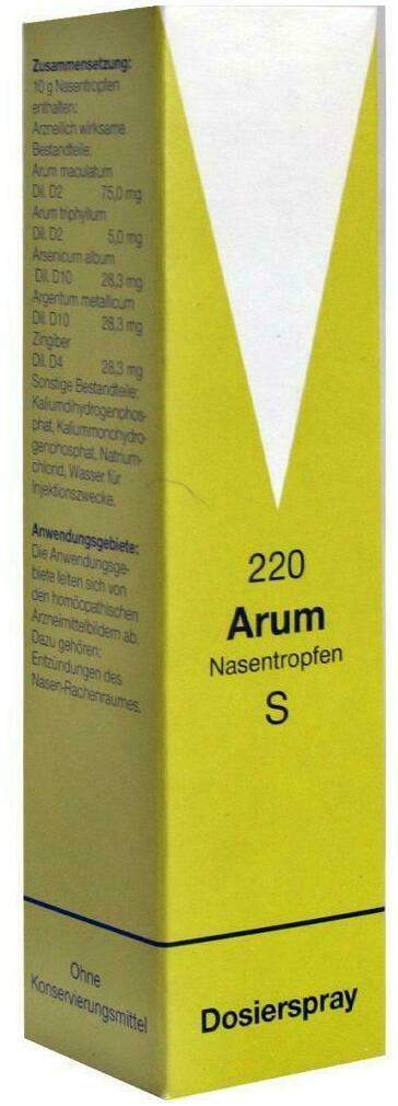 Arum Nasentropfen S 220 10 G Tropfen - Nasentropfen