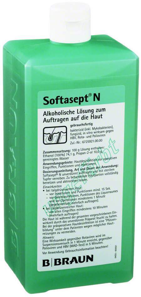 Softasept N Farblos Dosierflasche 1 L Lösung - Hautantiseptikum