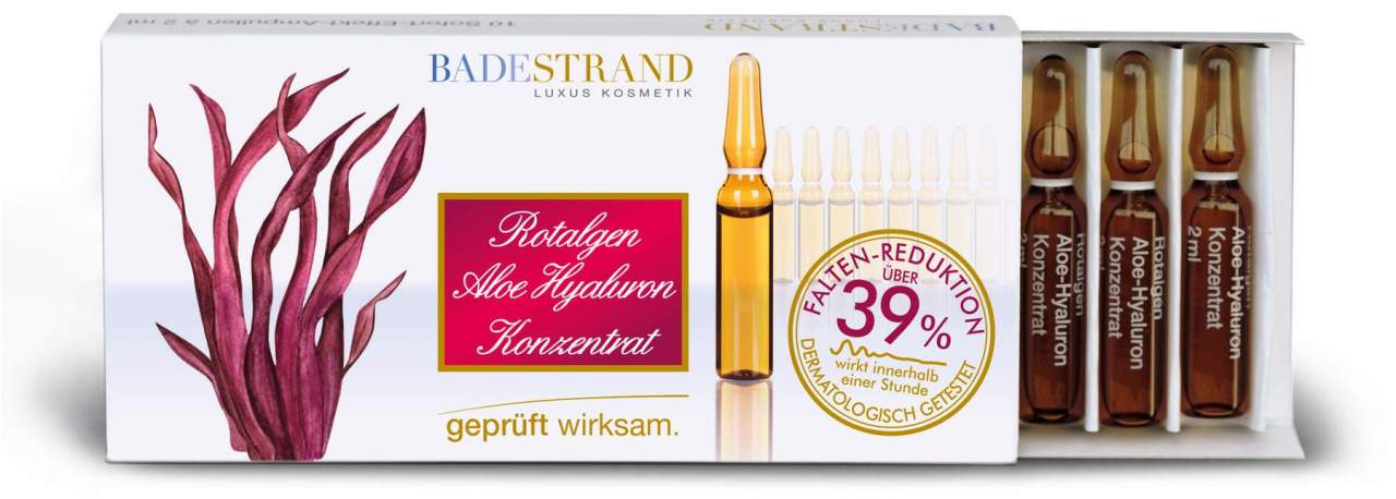 Rotalgen Aloe Hyaluron Konzentrat 10 Ampullen - Zur Faltenminimierung