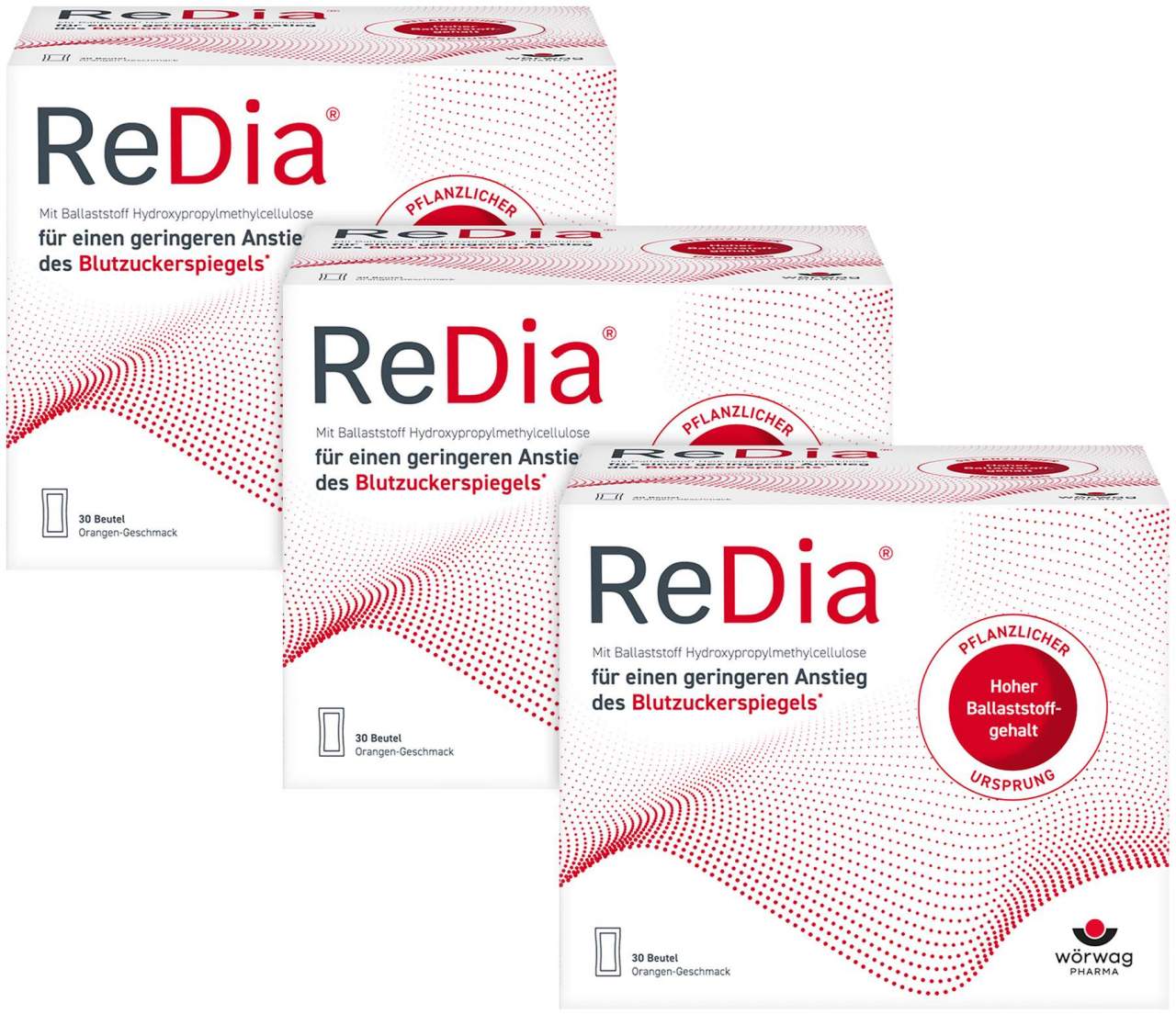 Redia Granulat Ballaststoffdrink 90 x 12 g - Unterstützt den Blutzuckerspiegel