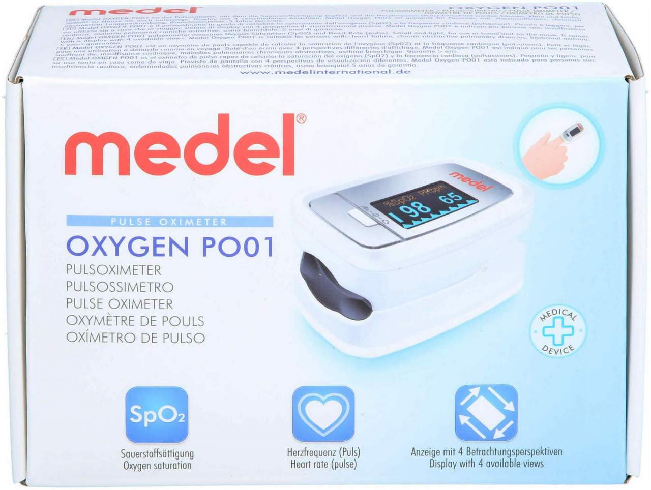 MEDEL Oxygen PO01 Pulsoximeter