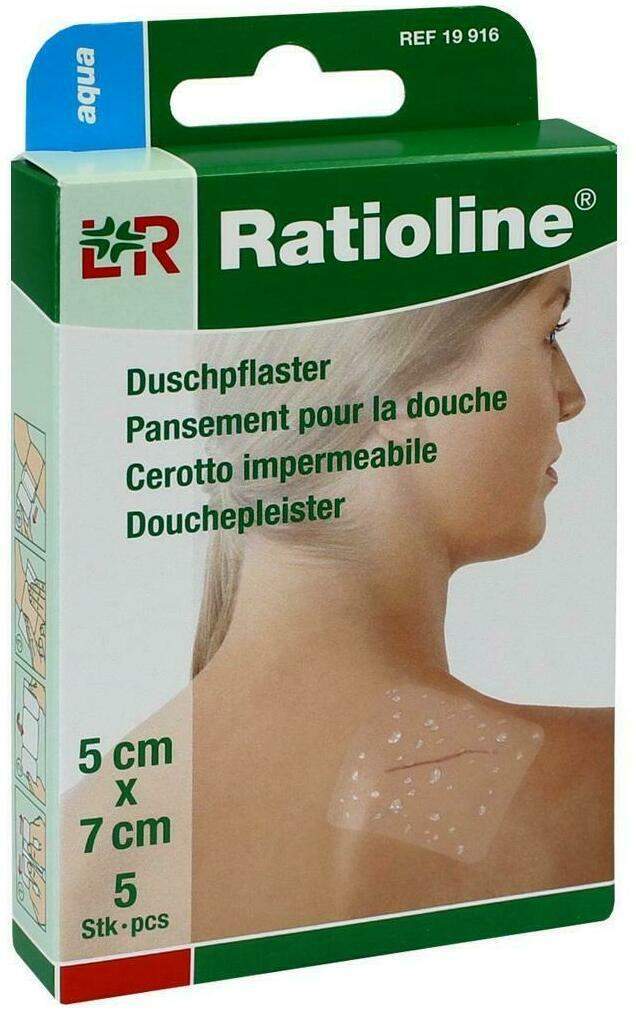 RATIOLINE aqua Duschpflaster 5 x 7 cm, 5
