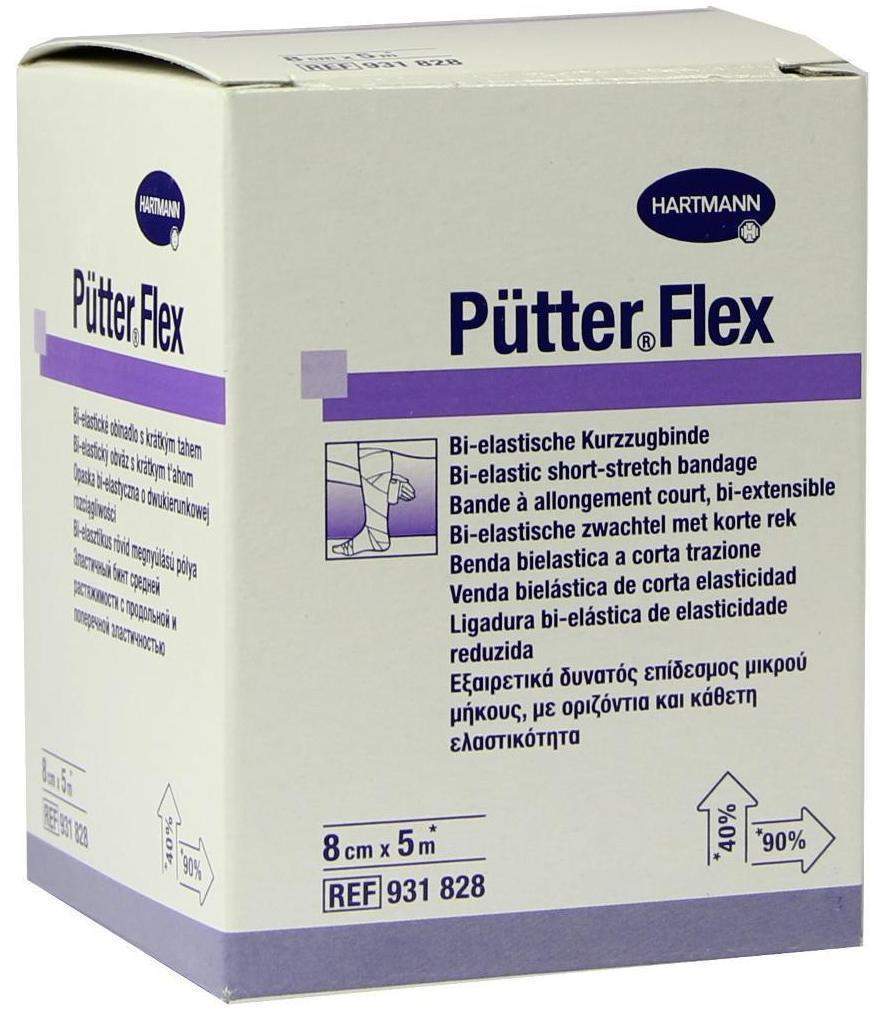 Pütter Flex Binde 8 cm X 5 M 1 Binde - Zur Kompressionstherapie