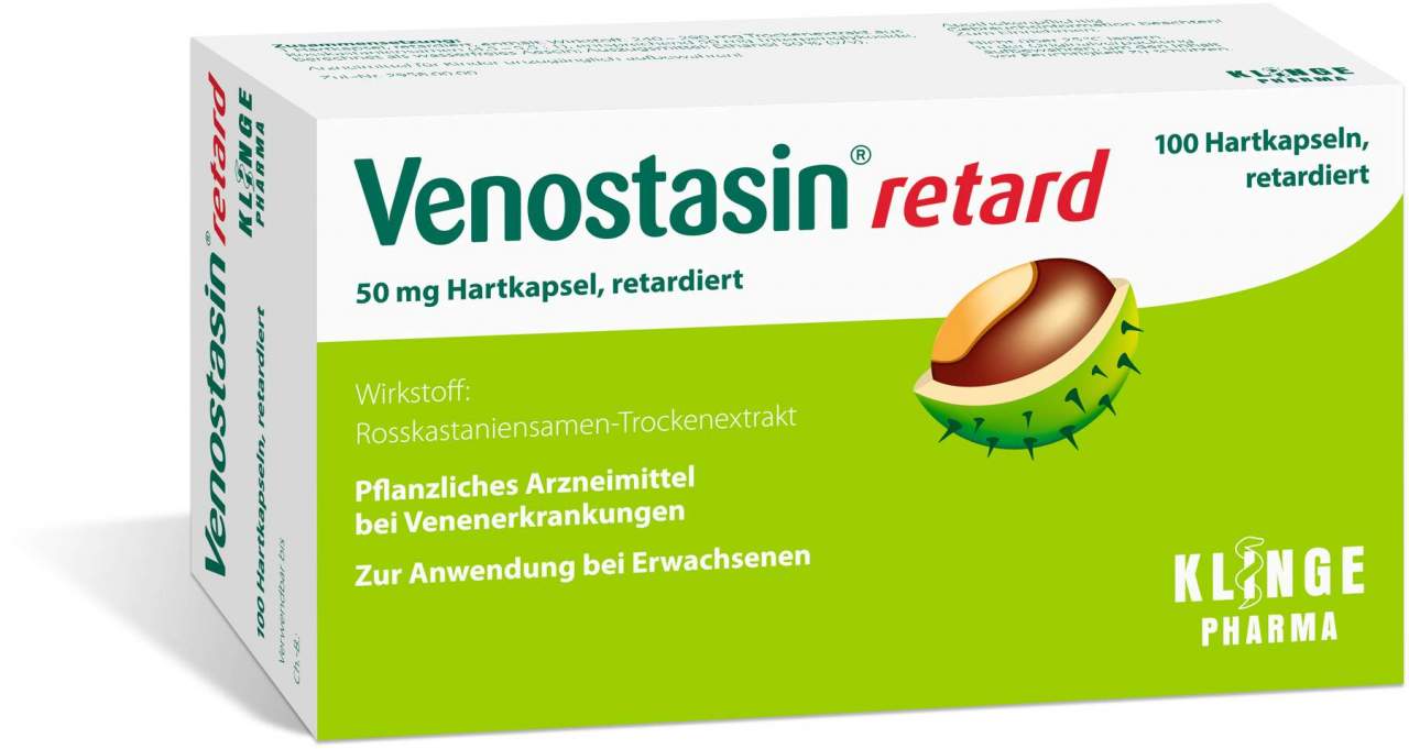 Venostasin Retardkapseln 100 Stück - Bei Schmerzen Schwellung und Schweregefühl der Beine