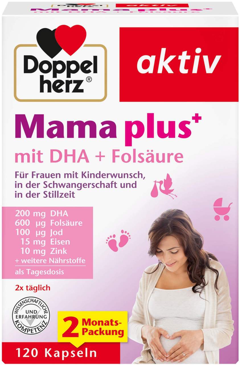Doppelherz® aktiv Mama plus+ mit DHA + Folsäure