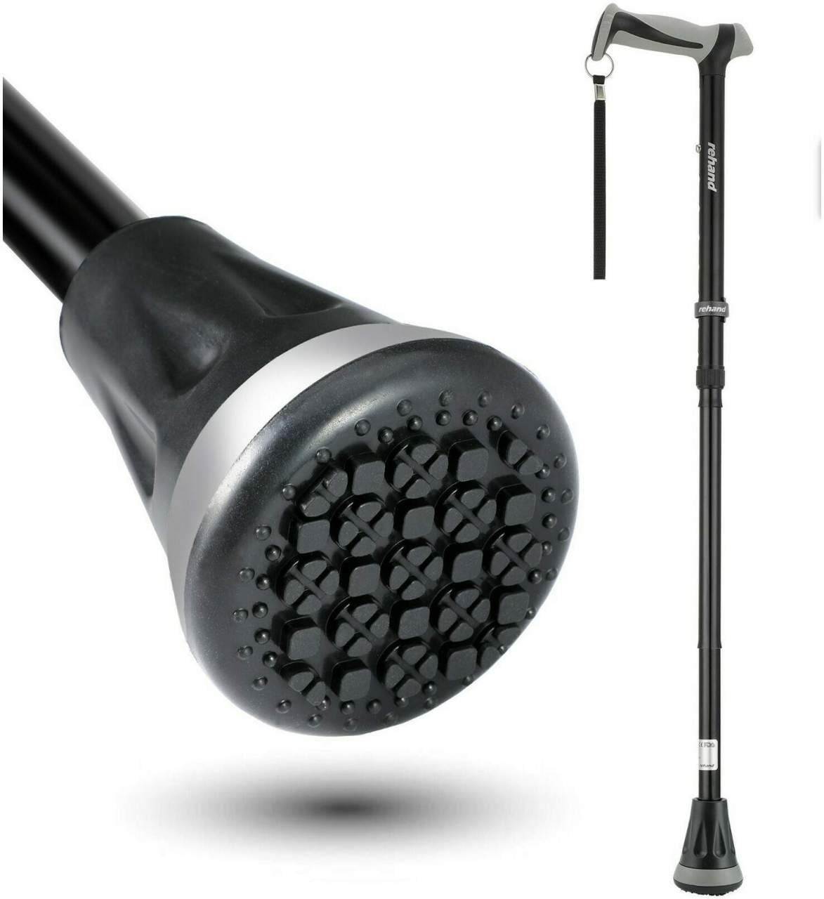 ReHand Spazierstock faltbar 78 - 96 cm - Spazierstock